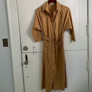 Patrizia Pepe Tan midi Dress